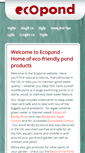 Mobile Screenshot of ecopond.co.uk